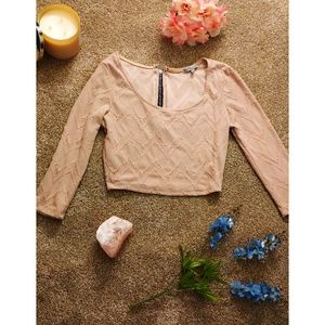 Charlotte Russe Blush Crop Top